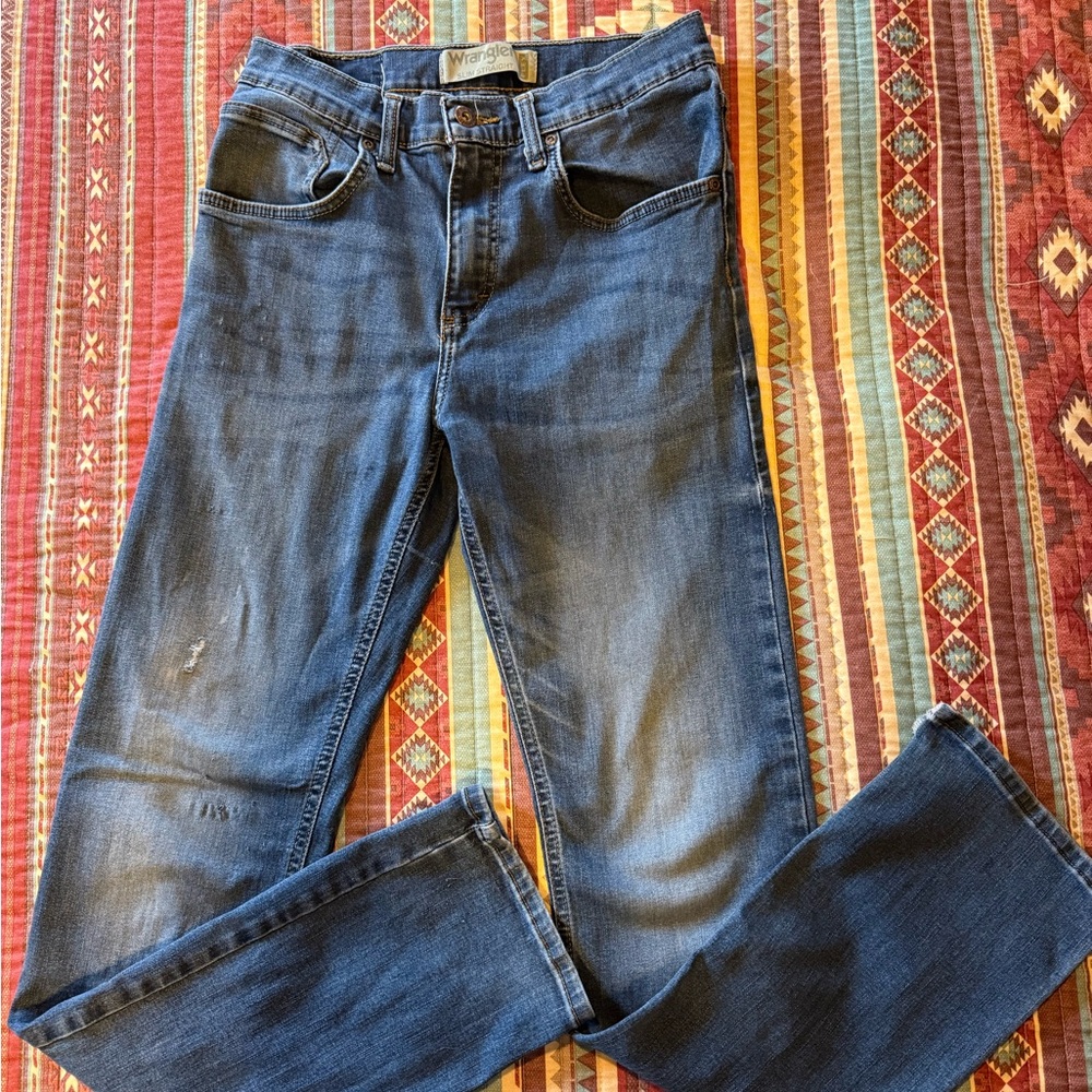 Wrangler Men's Denim Straight Jeans